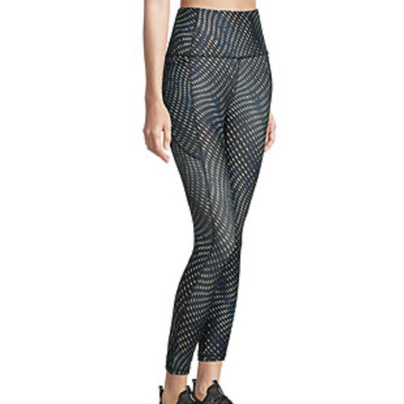 Xersion Blue Dot Train Women's High Rise Quick Dry 7/8 Ankle Leggings M L XL XXL - Picture 3 of 11